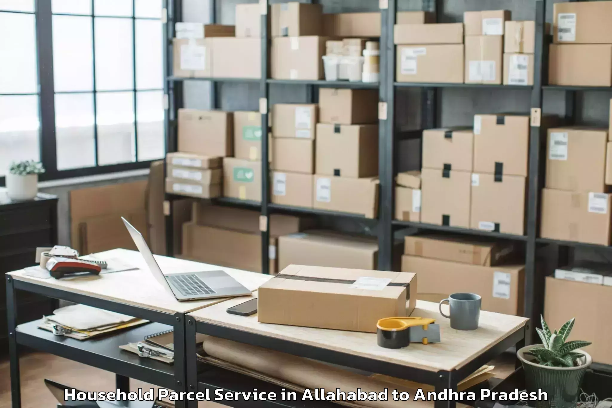 Professional Allahabad to Akasahebpeta Household Parcel